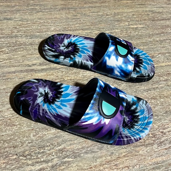 Champion Tie-Dye Blue and Purple Slides - Picture 8 of 13